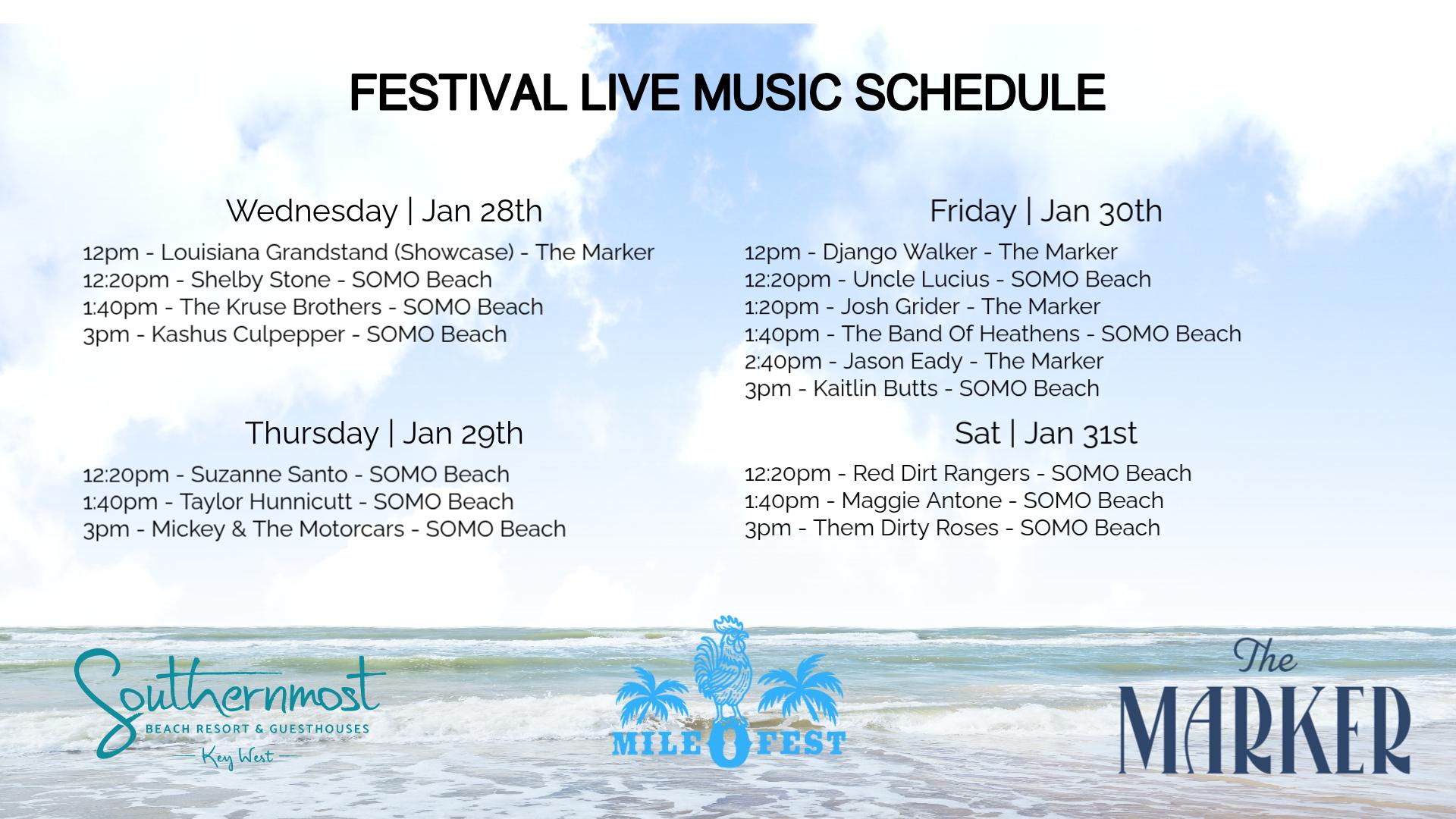 Mile 0 Fest at The Marker Key West