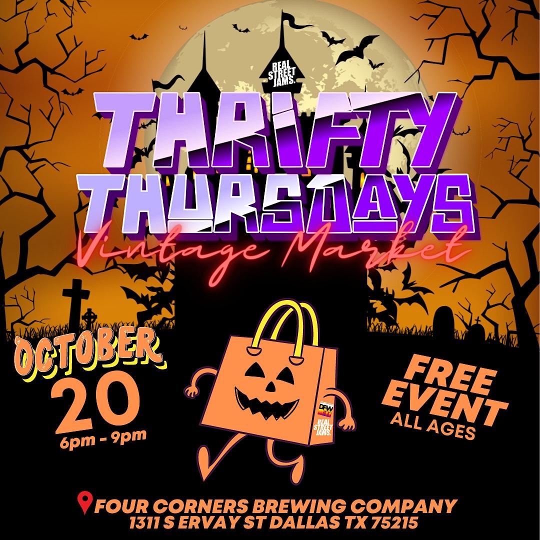 Thrifty Thursdays Vintage Market Halloween Edition at Four Corners Brewing!
Thu Oct 20, 6:00 PM - Thu Oct 20, 9:00 PM