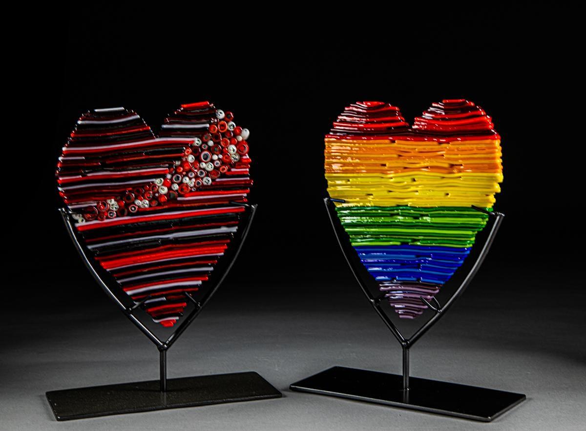 Make a Vitirum Heart for Valentine's Day - Larry Pile Glass Studio