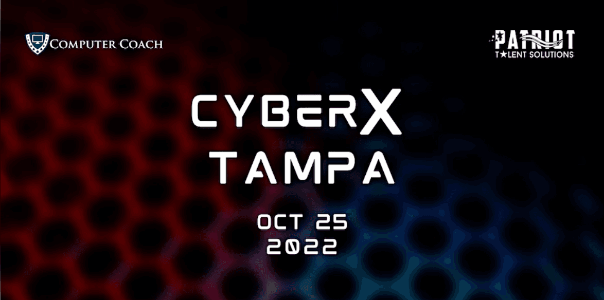 CyberX Tampa 2022
Tue Oct 25, 5:30 PM - Tue Oct 25, 8:00 PM
in 6 days