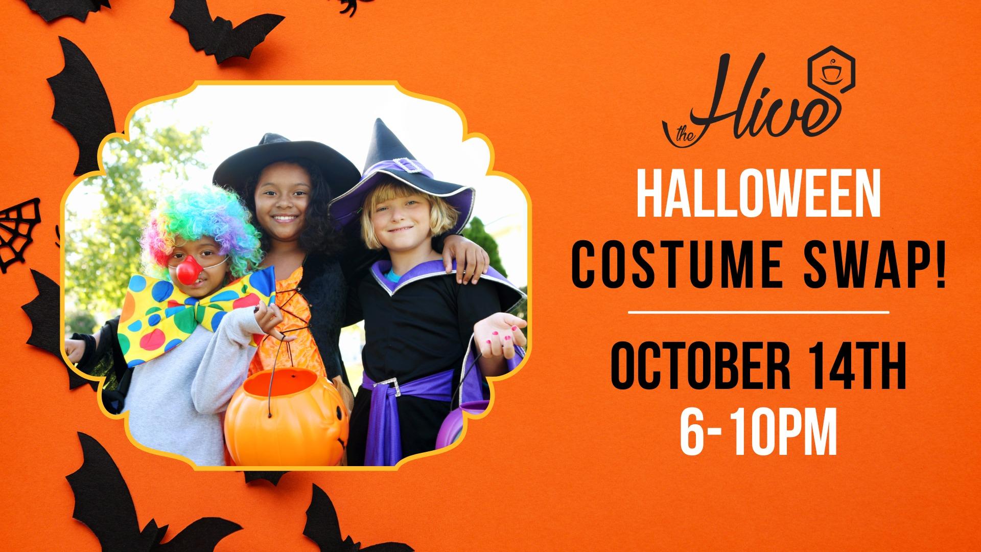 Halloween Costume Swap
Fri Oct 14, 6:00 PM - Fri Oct 14, 10:00 PM