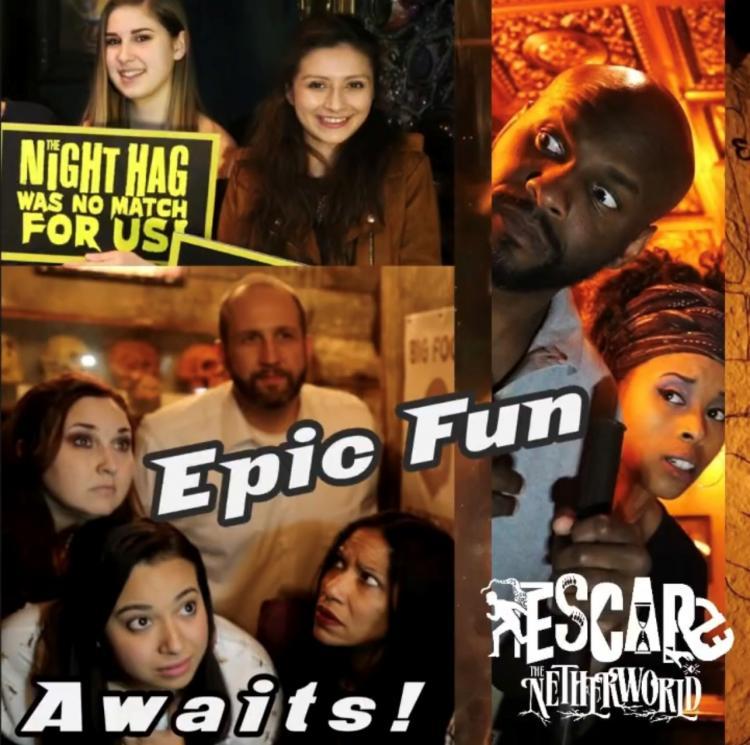 Experience NETHERWORLD’s Epic Escape Room Games!
Wed Jun 8, 2:30 PM - Sun Jul 31, 10:15 PM