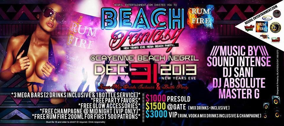 "Rum Fire" Beach Fantasy