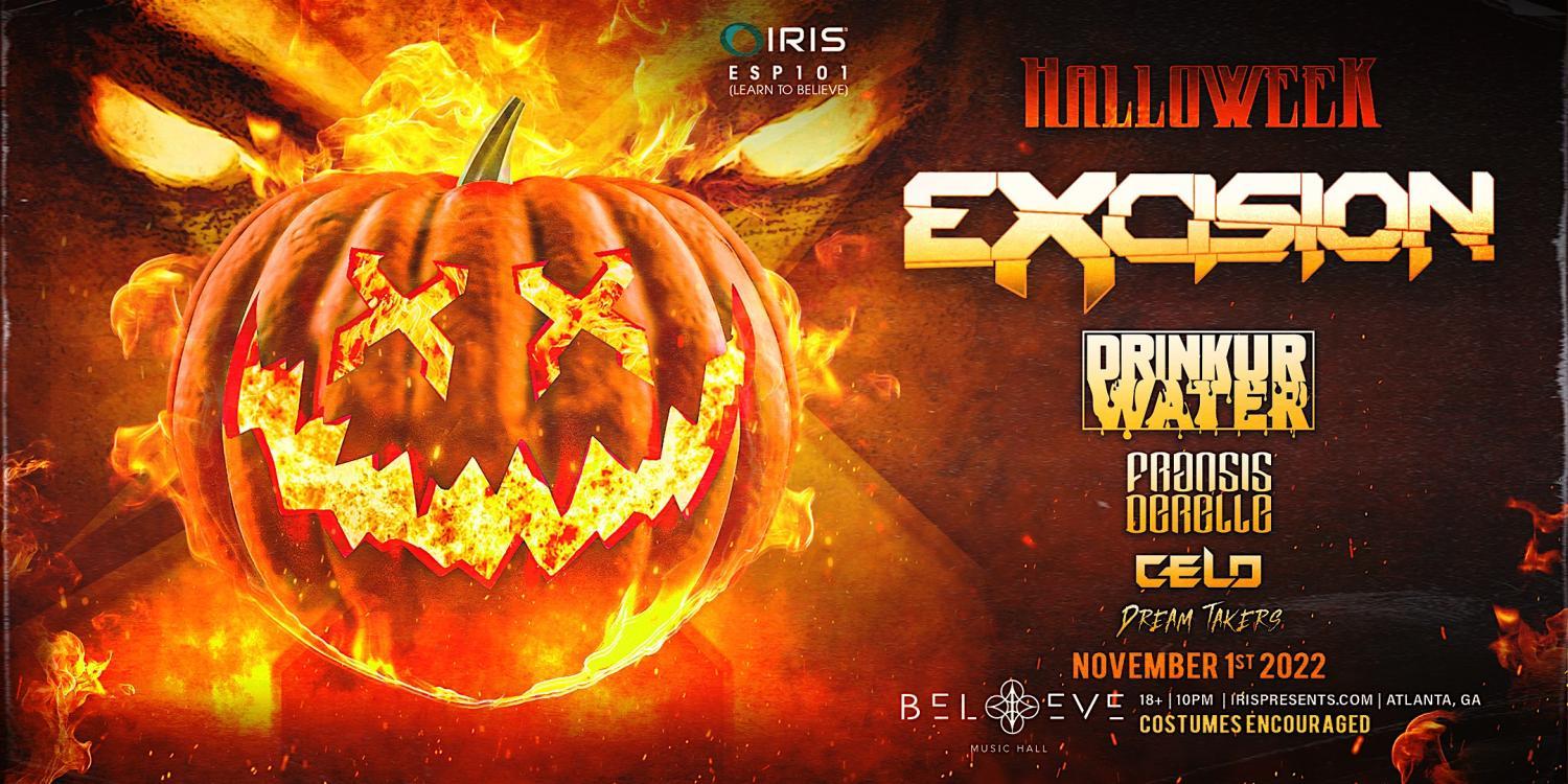 Iris Presents: EXCISION Halloween Night 2
Tue Nov 1, 10:00 PM - Wed Nov 2, 3:00 AM
in 15 days