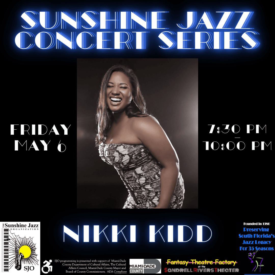 Sunshine Jazz Organization Monthly Concert Series: Nikki Kidd