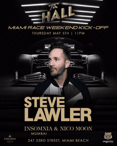 The Hall: Miami Race Weekend Kickoff | Presenting Steve Lawler