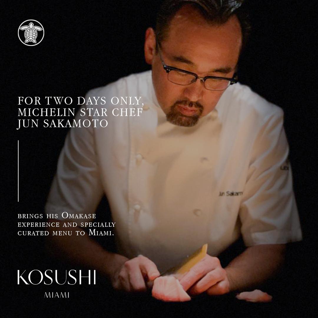 Guest Michelin Star Chef Hosts Omakase Experience at Kosushi Miami