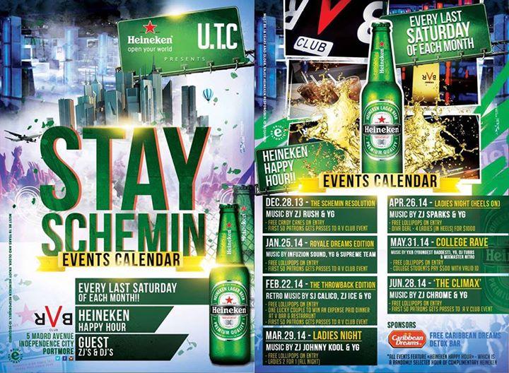 Heineken Stay Schemin "Event Calender"