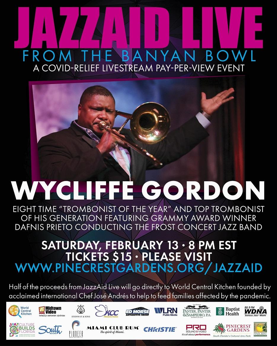 Wycliffe Gordon Performs Online from Pinecrest Gardens