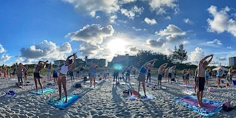 Sunset Beach Yoga on Delray Beach
