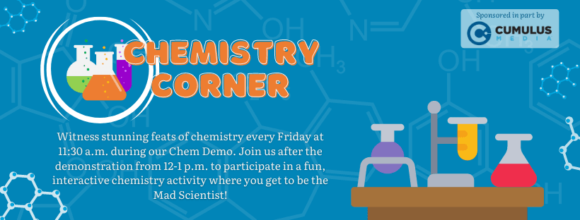 Chemistry Corner: June 3 - September 2