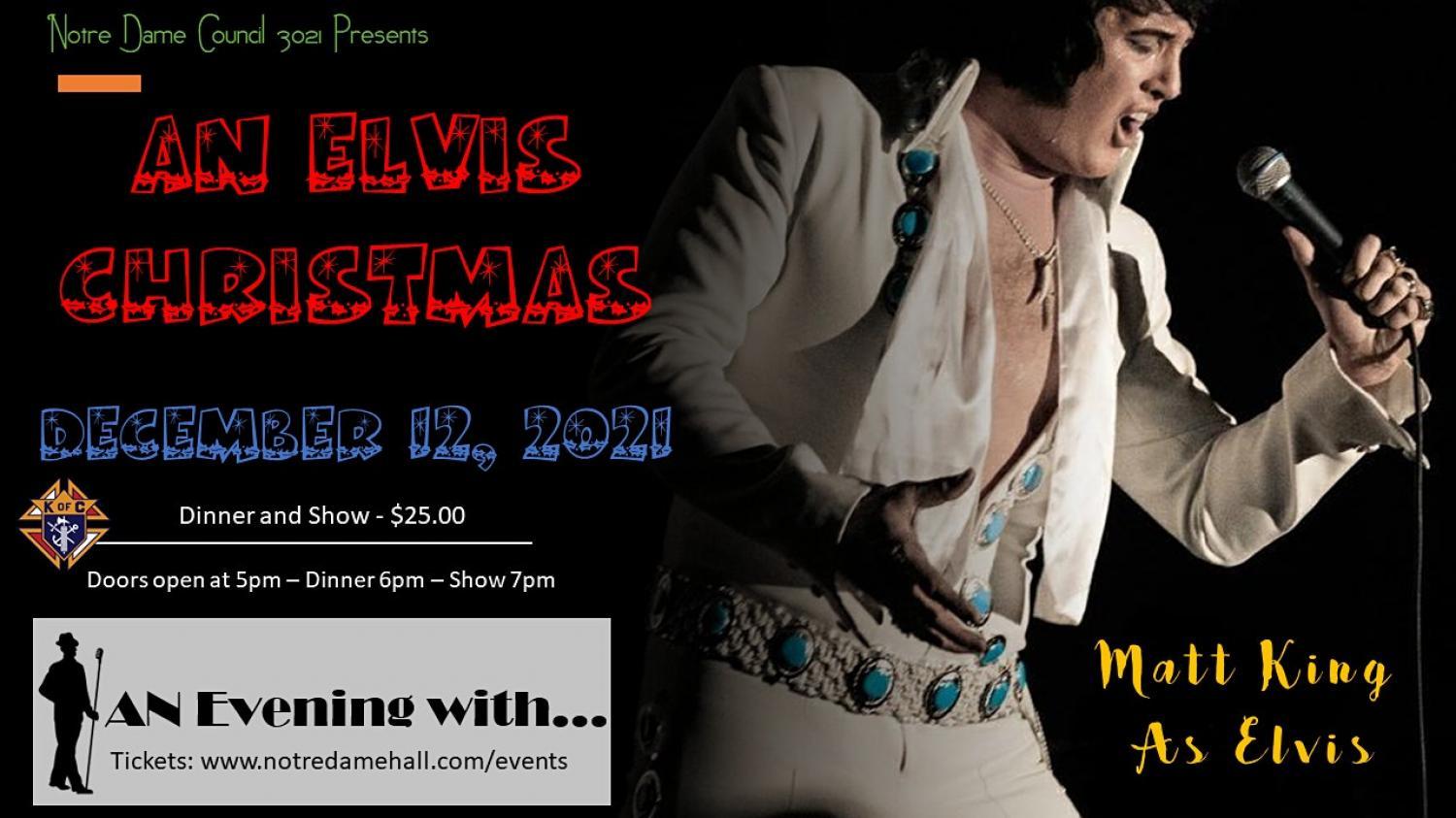 An Evening With... An Elvis Christmas with Matt King As Elvis