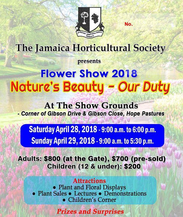Flower Show 2018: Nature's Beauty - Our Duty