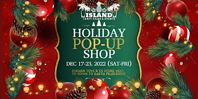 Holiday Pop-up Shop
Fri Dec 23, 4:00 PM - Fri Dec 23, 9:00 PM
in 64 days