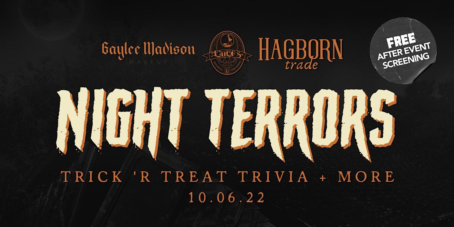 October Night Terrors
Thu Oct 6, 7:00 PM - Thu Oct 6, 9:00 PM