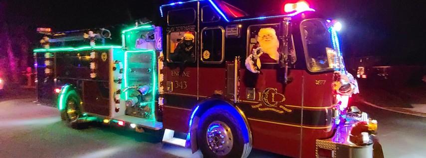 Santa Fire Truck Tour