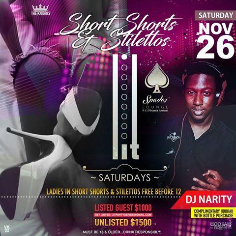 Ladies Short Shorts & Stilettos