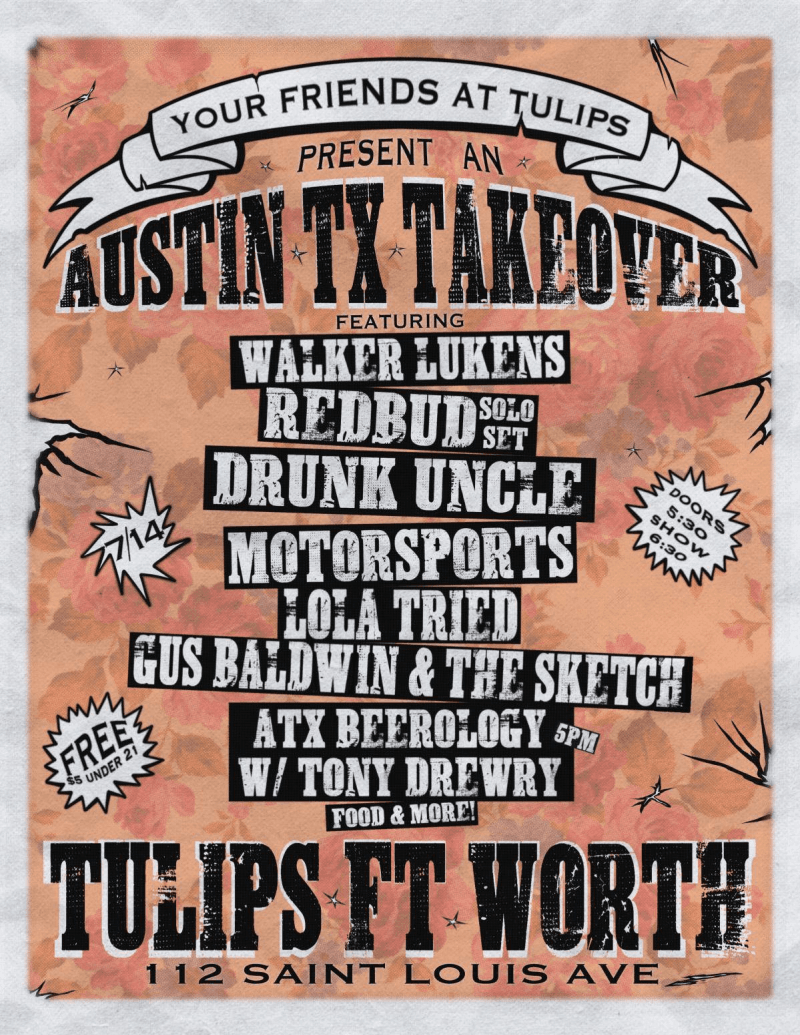 ATX Takeover: A Showcase of Austin Music featuring Six Bands and Four Breweries