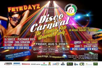 Disco Carnival - The Reunion Fete Awards Party