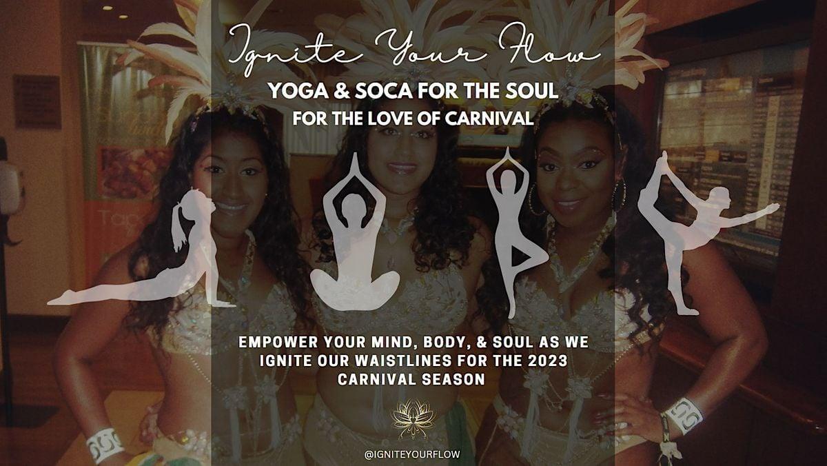 Yoga &amp; Soca for the Soul - $28, Virtual Group Class, Beginner Friendly!