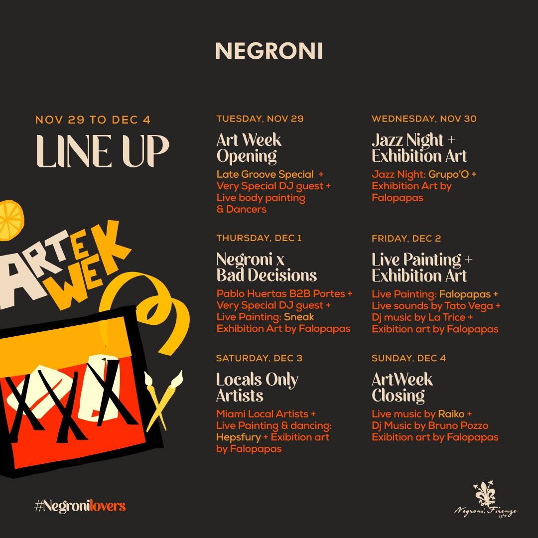 Celebrate Miami Art Week at Negroni Midtown with Electrifying Exhibitions and Events