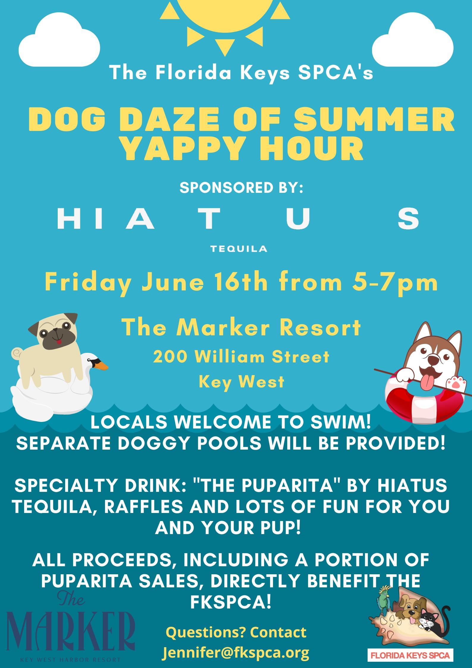 Dog Daze of Summer Yappy Hour at The Marker Resort