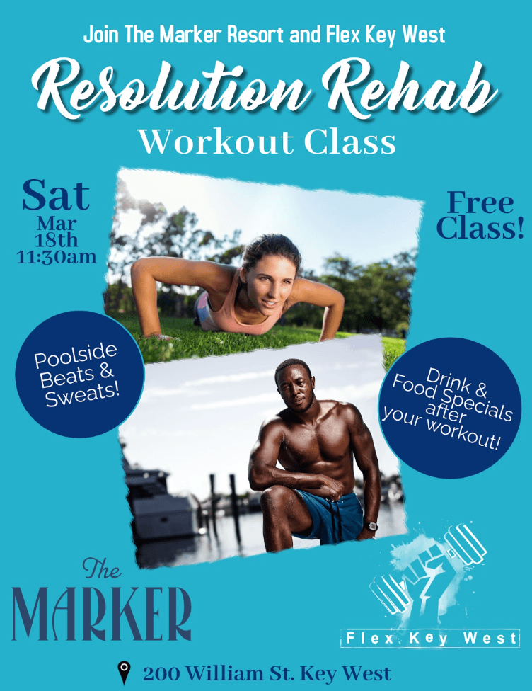 Resolution Rehab Workout Class by Flex Key West at The Marker Resort