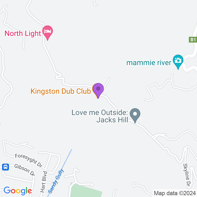 Map showing Kingston Dub Club