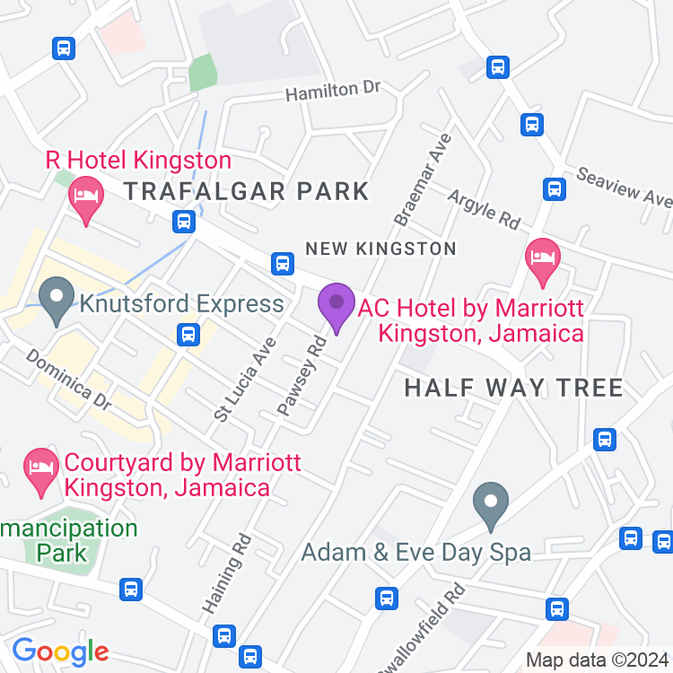 Map showing Jamrock Sports Bar & Grill