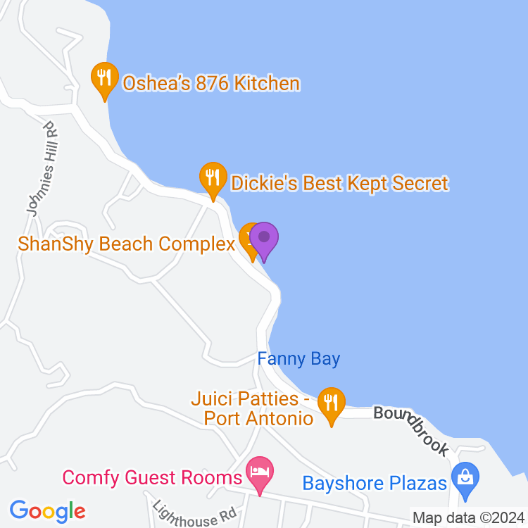 Map showing Shanshy Beach Complex