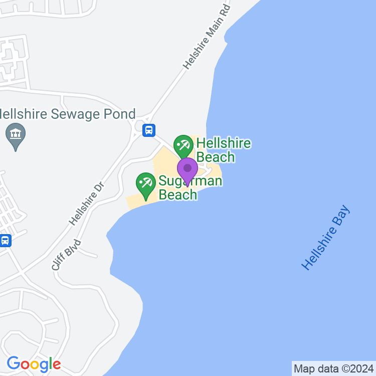 Map showing Hellshire Beach Portmore Jamiaca