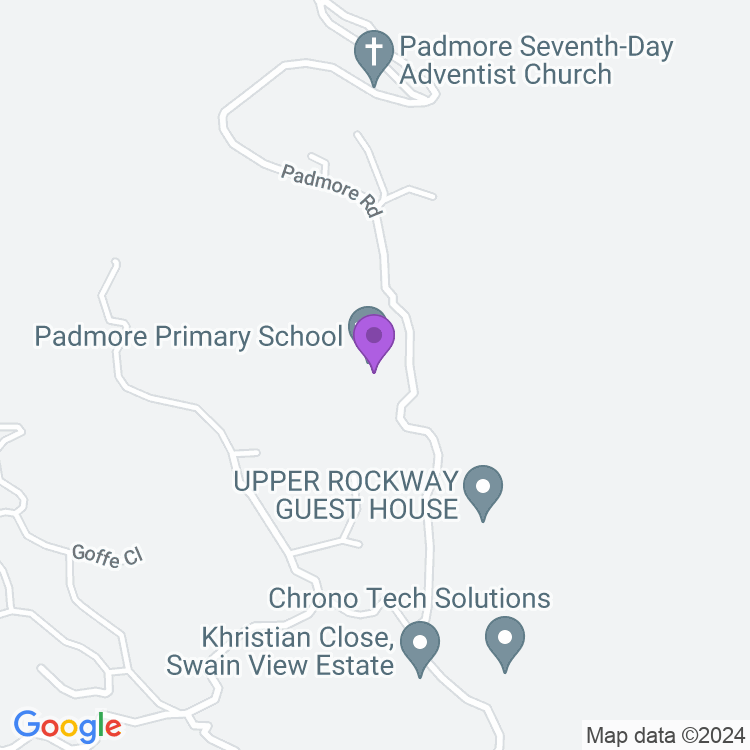 Map showing Padmore Health Centre