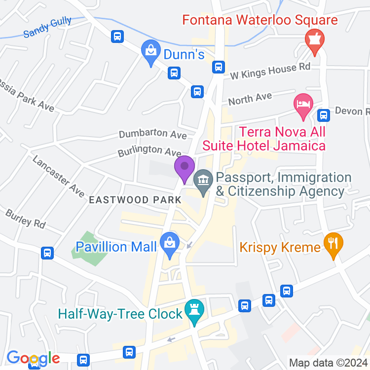 Map showing Twin Gates Bar & Lounge