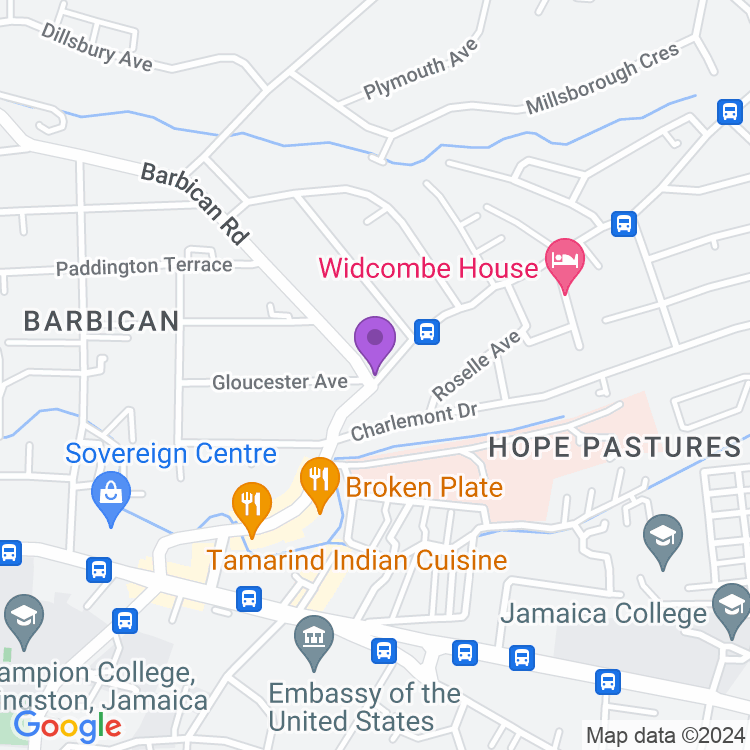 Map showing Reach Academy