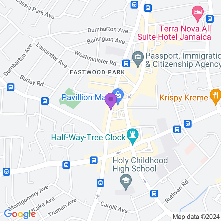 Map showing Lyptus HQ Bar & Chill Spot
