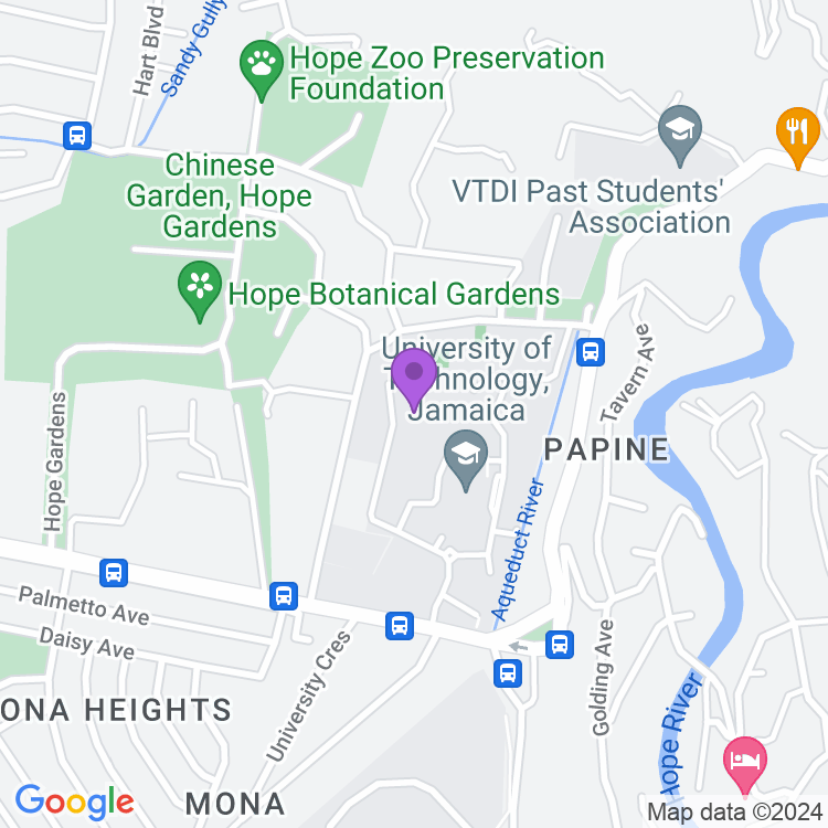 Map showing Student Activity Centre (Barn)