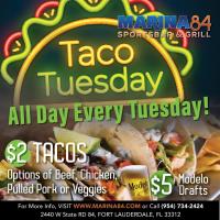 $2 Taco Tuesday's at Marina84