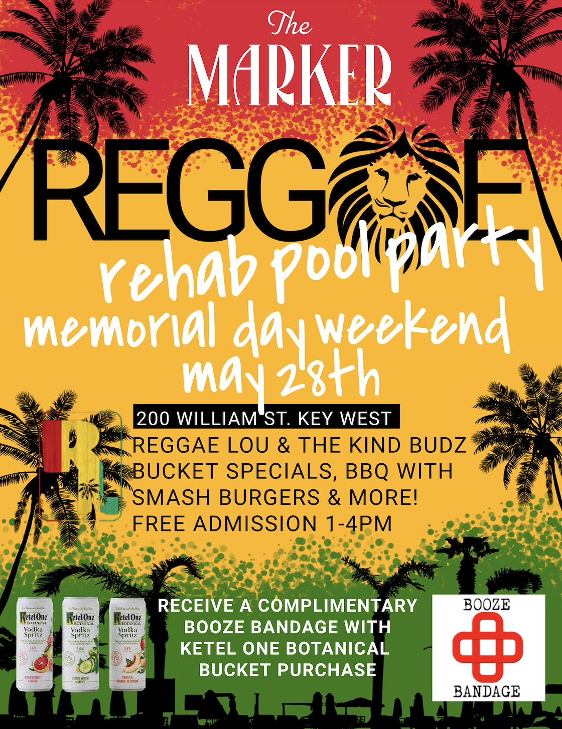 Reggae Rehab Memorial Day Pool Party at The Marker